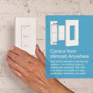 Lutron Caseta 5 amps 3-Way Smart-Enabled Switch White - Image 5