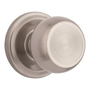 Brinks Push Pull Rotate Stafford Satin Nickel Single Cylinder Lock KW1 1.75 in.