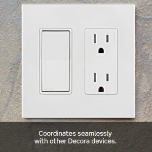 Leviton Lever Edge 15 amps 125 V White Tamper Resistant Outlet 5-15R - Image 6