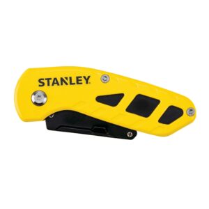 Stanley 4 in. Folding Compact Utility Knife Black/Yellow - Image 2
