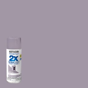 Rust-Oleum Painter's Touch 2X Satin Silver Lilac Paint+Primer Spray Paint 12 oz - Image 2