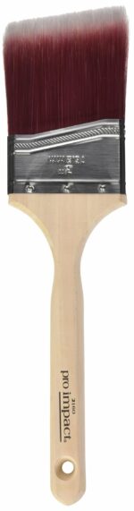 Linzer 0300 Pro Impact 2160 Sash Paint Brush, 3 in Width, Angular Chiseled Polyester, Multicolor