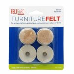 Shepherd Hardware 9935 1-1/2-Inch Felt Nail On Furniture Pads, 4-Pack,Beige