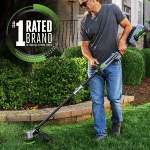 EGO POWER+ String Trimmer, Battery Powered, 16" Trimmer for Weeds and Grass with POWERLOAD, Telescopic Carbon Fiber Shaft - Image 2