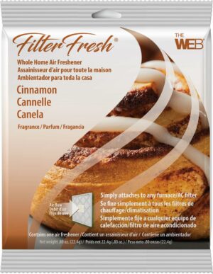 Web FilterFresh Cinnamon Scent Air Freshener 0.8 oz Gel