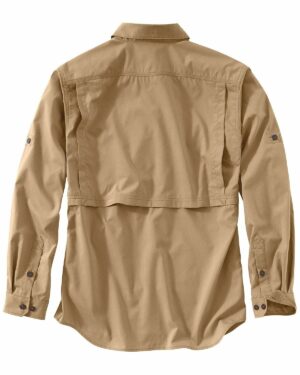 Carhartt Men's Force Ridgefield Solid Long Sleeve Shirt, Dark Khaki, Large - Image 3