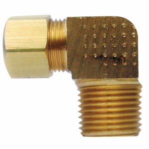 JMF Company 3/8 in. Compression X 1/2 in. D MPT Brass 90 Degree Elbow - Image 2
