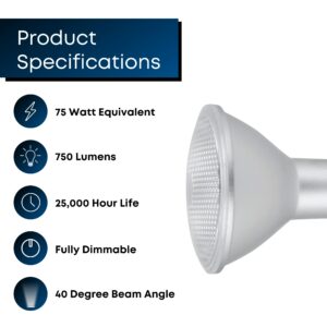 Feit Enhance PAR30 E26 (Medium) LED Bulb Daylight 75 Watt Equivalence 2 pk - Image 3