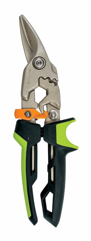 Fiskars PowerGear 11.94 in. Steel Right Aviation Snips