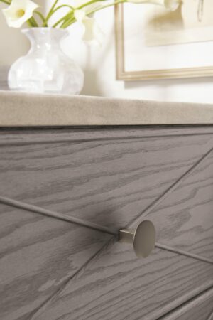 Amerock Riva Contemporary Cylinder Cabinet Knob 1-1/4 in. D 1-1/16 in. Satin Nickel (25-Pack) - Image 7