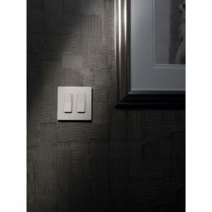 Lutron Claro Light Almond 2 gang Plastic Decorator Wall Plate - Image 6