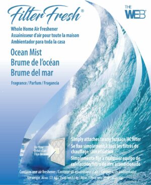 Web FilterFresh Ocean Mist Scent Air Freshener 0.8 oz Gel