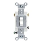 Leviton 20 amps 3-Way Toggle AC Quiet Switch White