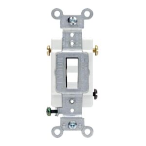 Leviton 20 amps 3-Way Toggle AC Quiet Switch White