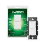 Lutron Maestro White 75 W Tap Dimmer Switch