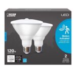 Feit PAR38 E26 (Medium) LED Motion Activated Bulb Daylight 120 Watt Equiv 2 pk