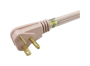 Major Appliance Cord Right-Angle T Blade Plug  Extension Cords Beige - Image 2