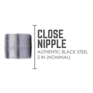 STZ Industries 2 in. MIP each X 2 in. D MIP Black Steel Close Nipple - Image 2