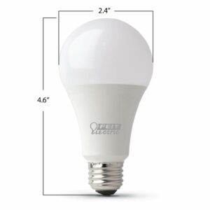 Feit Enhance A19 E26 (Medium) LED Bulb Bright White 100 Watt Equivalence 2 pk - Image 4