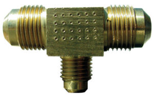 Anderson 3/8 in. Threaded X 3/8 in. D Threaded Brass Flare Reducing Tee
