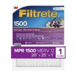 Filtrete 20 in. W X 25 in. H X 1 in. D 1500 MPR Pleated Allergen Air Filter 4-pk