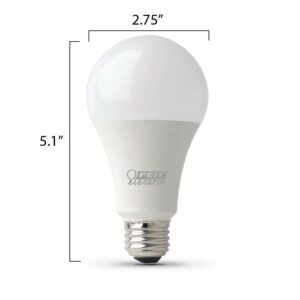 Feit Enhance A19 E26 (Medium) LED Bulb Daylight 100 Watt Equivalence 2 pk - Image 4