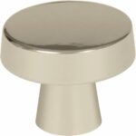 Amerock Blackrock Round Cabinet Knob 1-5/16 in. D 1-1/16 in. Polished Nickel