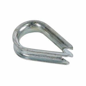 Koch Industries Zinc-Plated Steel 3/8 in. D Wire Rope Thimble (Case of 10)