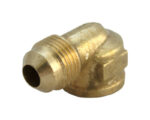 JMF 3/8 in. Dia. x 3/8 in. Dia. Flare To MPT To Elbow Yellow Brass Elbow