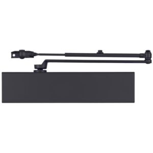 Brinks Commercial Matte Black Metal Hydraulic Adjustable Door Closer Grade 1 - Image 2