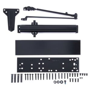 Brinks Commercial Matte Black Metal Hydraulic Adjustable Door Closer Grade 1 - Image 3