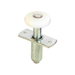 Mill Silver Steel Bi-fold Door Wheel Guide 2 Pack