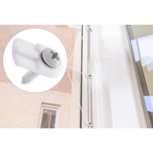 White Plastic Screen Clip 8 pk - Image 2