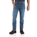 Carhartt Men's Relaxed Straight Rugged Flex Jean, Houghton, W38 x L28