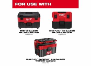 Milwaukee 2.7 in. D Shop Cartridge Wet/Dry HEPA Filter - Image 8