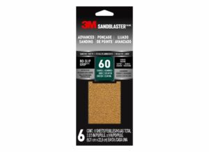 3M Sandblaster 9 in. L X 3-2/3 in. W 60 Grit Ceramic Sandpaper 6 pk - Image 2