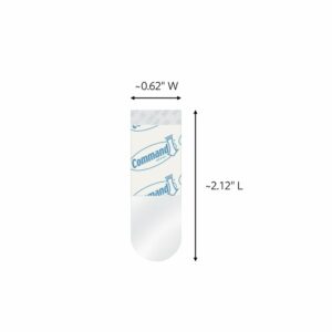 3M Command Small Plastic Refill Strips 2.12 in. L 16 pk (Case of 6) - Image 2