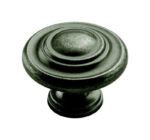 Amerock Inspirations Round Cabinet Knob 1-5/16 in. D 1 in. Weathered Nickel