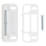 Steel Screen/Storm Door Strike 2-5/8 in. D X 2-5/8 in. L White