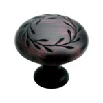 Amerock Natures Splendor Round Cabinet Knob 1-5/16 in. D Oil Rubbed Bronze