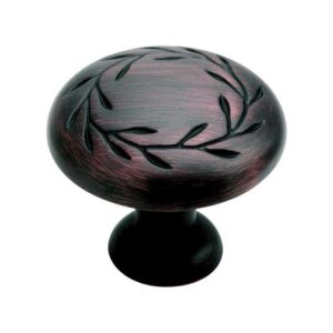 Amerock Natures Splendor Round Cabinet Knob 1-5/16 in. D Oil Rubbed Bronze