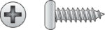HILLMAN No. 10 Ga. X 2-1/2 in. L Phillips Pan Head Sheet Metal Screws 50 pk