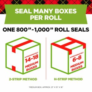 3M Scotch 1.88 in. W X 800 in. L Heavy-Duty Packaging Tape with Dispenser 3-Pack - Image 3