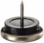 Shepherd Hardware Silver 1-1/4 in. Nail-On Nickel Chair Glide 4 pk 9101
