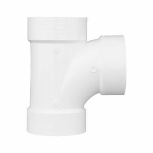 Charlotte Pipe Schedule 40 4 in. Hub X 4 in. D Hub PVC Sanitary Tee - Image 4