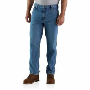 Carhartt Men's Relaxed Straight Rugged Flex Denim Dungaree, Houghton, W38 x L30