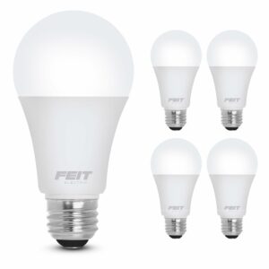 Feit A19 E26 (Medium) LED Bulb Daylight 60 Watt Equivalence 4 pk - Image 2