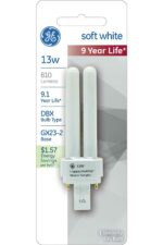 GE Energy Smart 13 W T4 4.84 in. L CFL Bulb Soft White A-Line 2700 K
