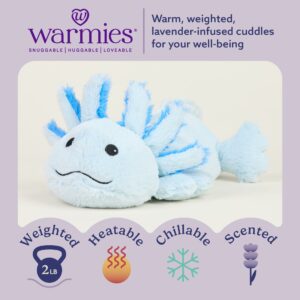 Warmies Axolotl Stuffed Animals Blue - Image 2