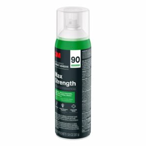 3M Max Strength 90 Multi-Surface Contact Adhesive, 12.6 oz., Low VOC, Max Bond, Heat & Water Resistant, Adjstable Spray for Metal, Wood, Plastics, Laminates, and Concrete (99-NAT) - Image 6